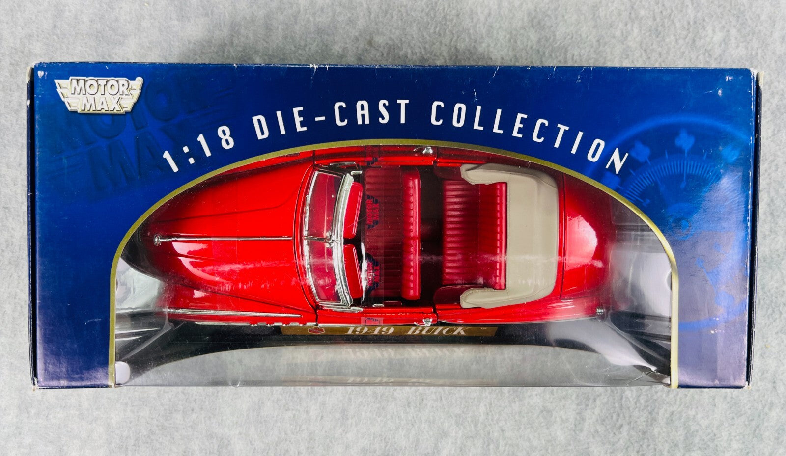 🇺🇸🇺🇸🇺🇸Motor Max 1949 Buick Convertible Die Cast Car Red 1:18🇺🇸🇺🇸🇺🇸