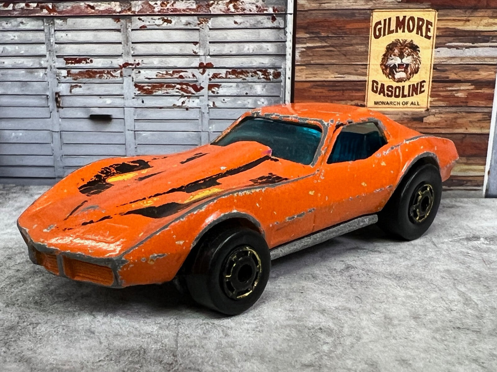🔥🔥🔥Hot Wheels 1975 Flying Colors Corvette Stingray Orange Hong Kong C3🔥🔥🔥