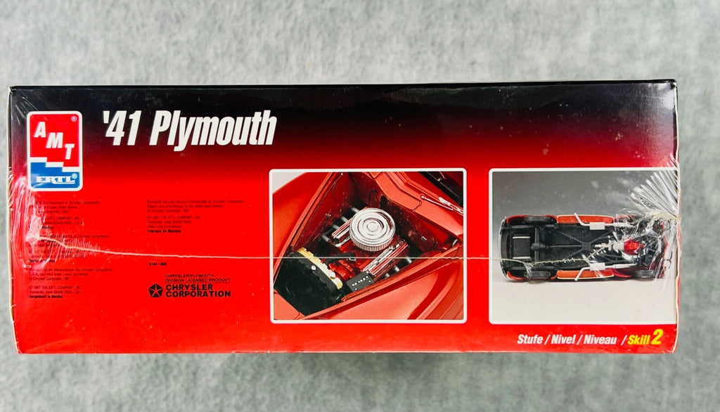 🇺🇸AMT ERTL 1941 '41 Plymouth Model Kit 1/25 Scale New Sealed Unbuilt🇺🇸