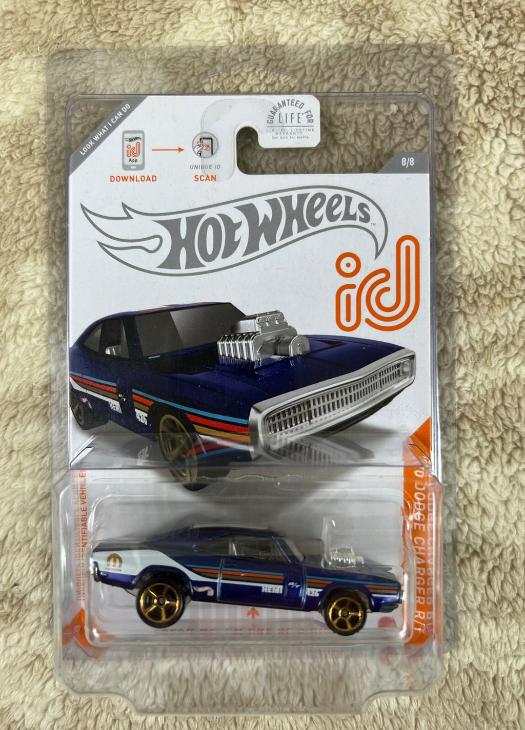 🔥🇺🇸 Hot Wheels ID CHASE '70 Dodge Charger R/T Blue HEMI 426 #8/8 HW14🇺🇸🔥