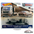 🇺🇸Hot Wheels Premium Team Transport Nissan Skyline GT-R BNR34  & Aero Lift🇺🇸