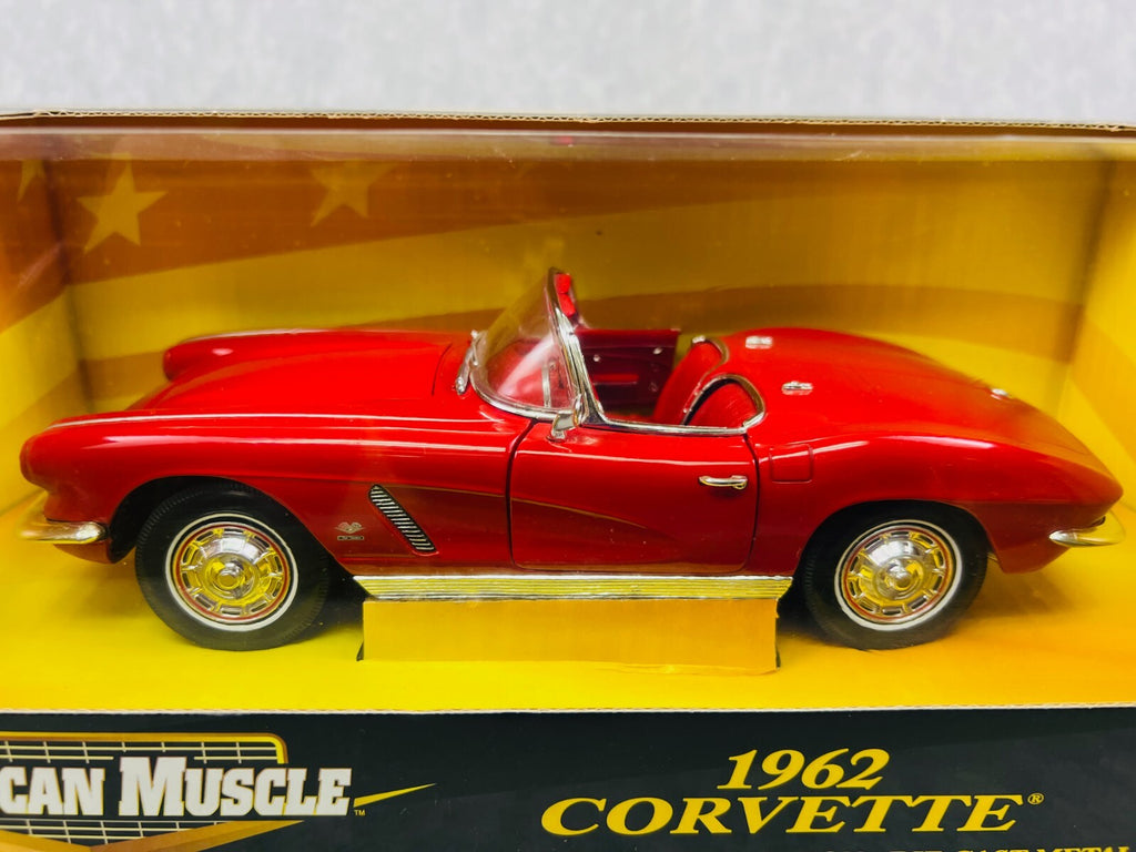 🇺🇸🇺🇸Ertl American Muscle 1962 Chevrolet Corvette Convertible Red🇺🇸🇺🇸