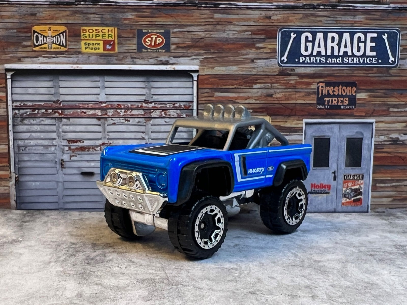 🇺🇸🇺🇸🇺🇸Hot Wheels Then & Now CUSTOM FORD BRONCO Blue C7🇺🇸🇺🇸🇺🇸