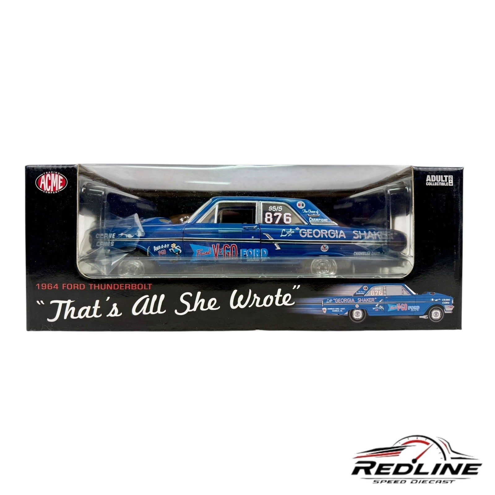 ACME GMP Ford Thunderbolt Georgia Shaker Blue Metallic FRANK VEGO FORD 1:18 LN