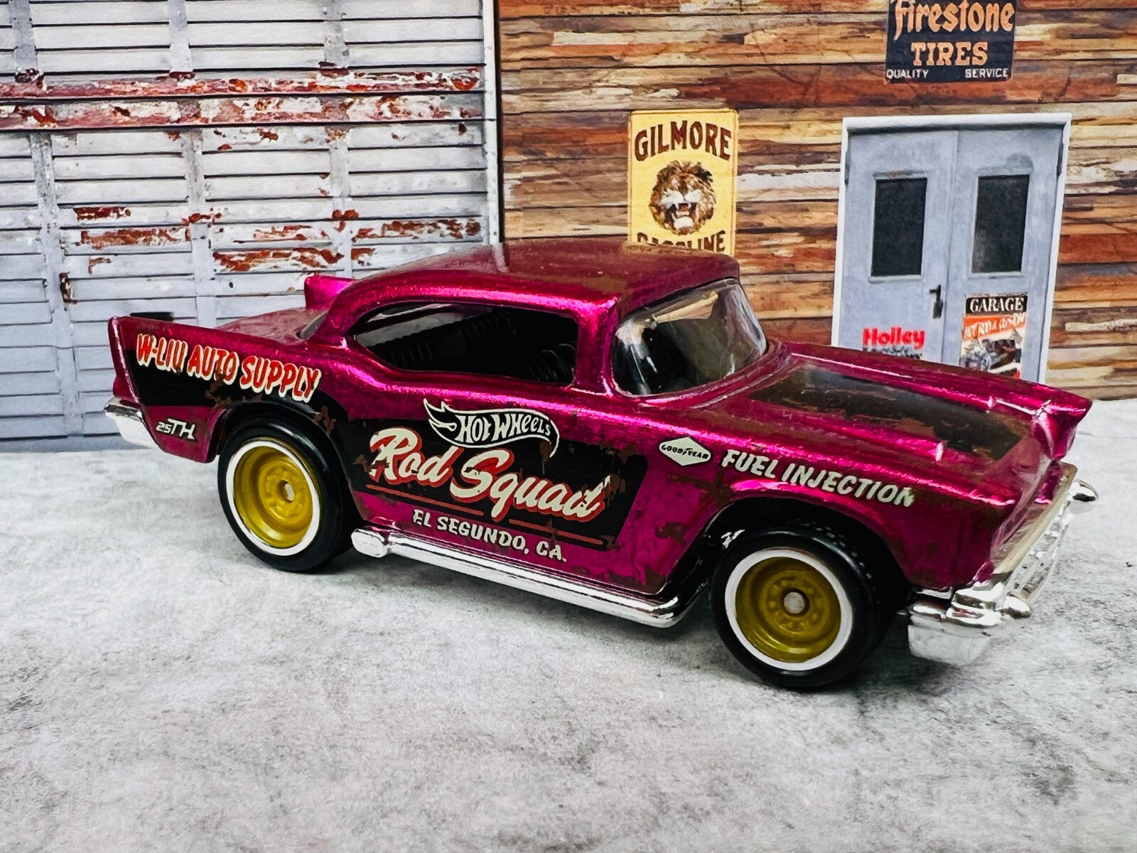 🔥🔥🔥Hot Wheels '57 Chevy  Rod Squad Super Treasure Hunt LOOSE C6🔥🔥🔥