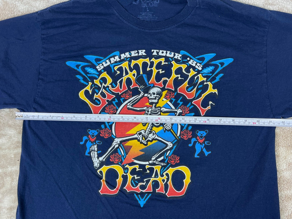 ☮️☮️Grateful Dead Strutting Skelly Summer Tour 1985 MENS LARGE Classic Rock ☮️☮️