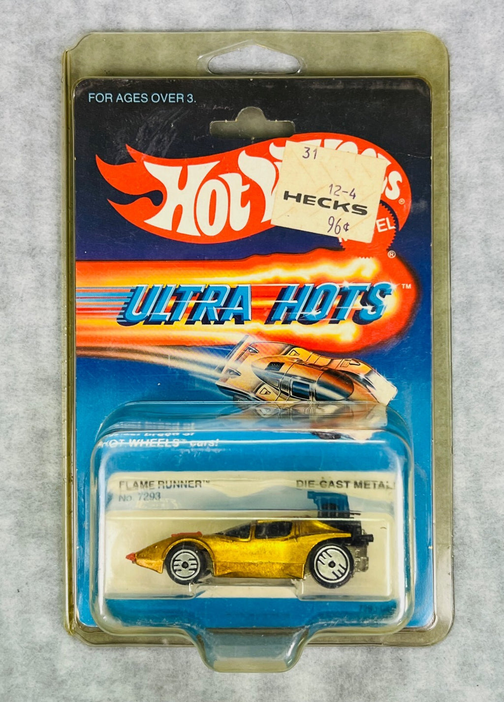 🔥🔥🔥1983 Hot Wheels Ultra Hots Flame Runner No. 7293 H22🔥🔥🔥
