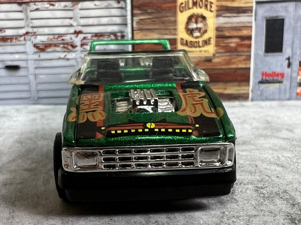 🔥Vintage Hot Wheels 1990 Green Convertible Truck with Speakers Malaysia C15🔥