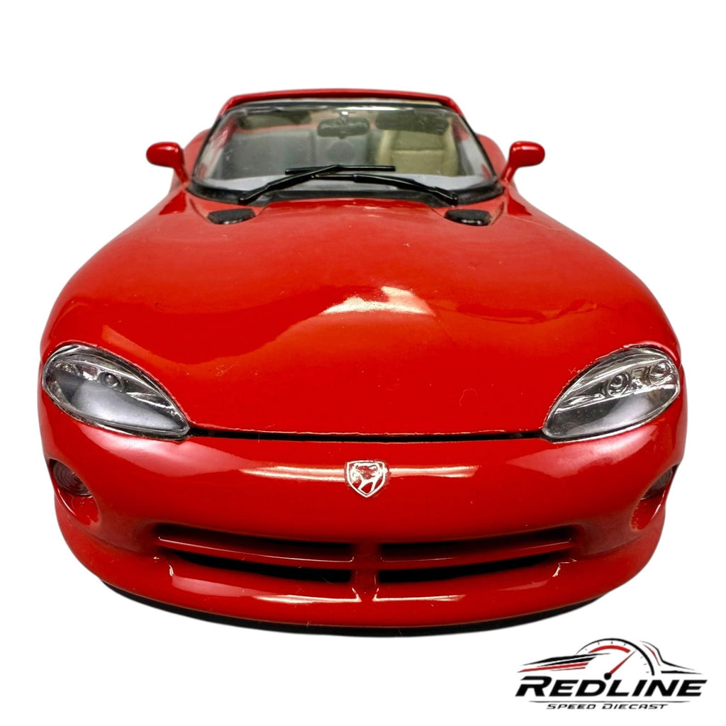 🇺🇸🇺🇸Burago 1:24 Diecast Dodge Viper RT/10. 1992 Red🇺🇸🇺🇸