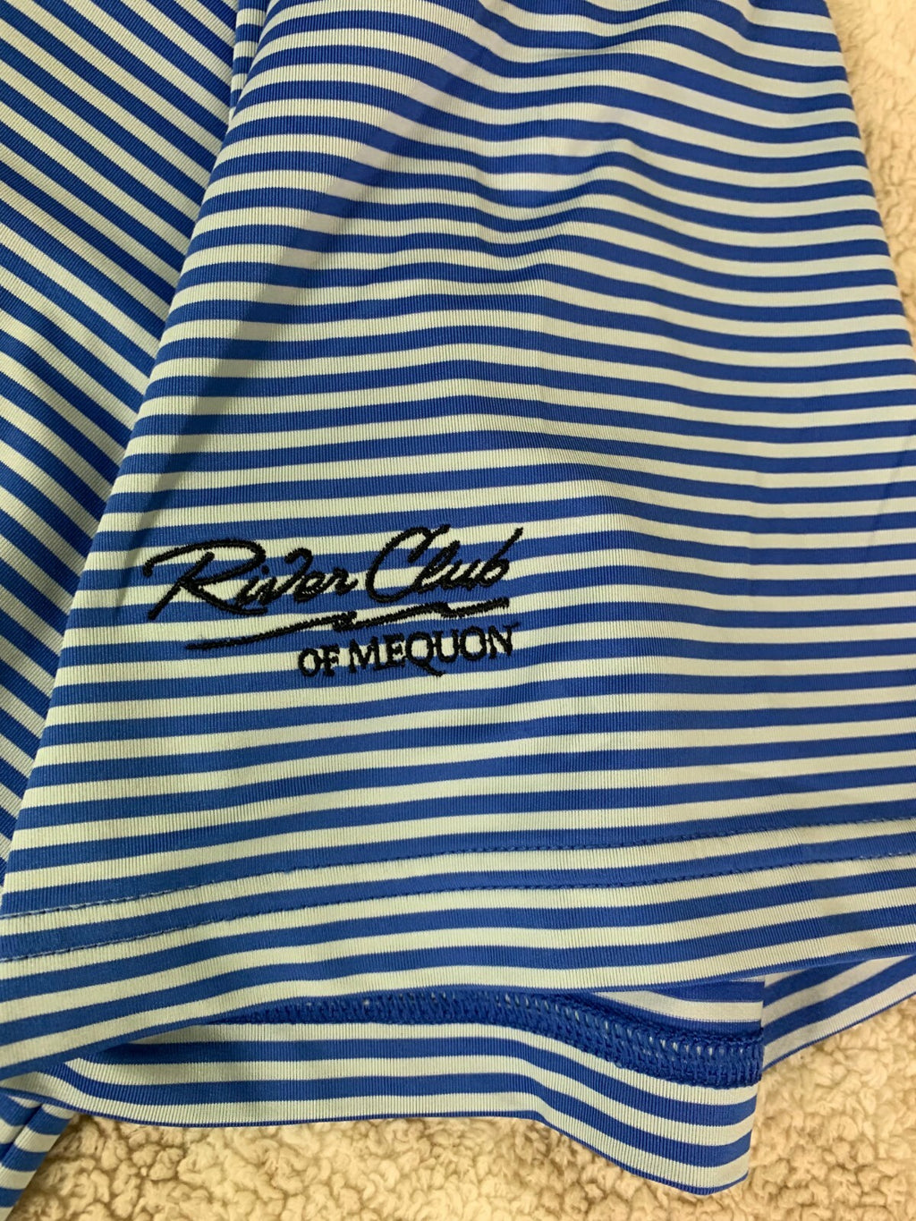 👕👕👕👕👕👕👕Mens FootJoy Polo White/Blue Stripes Size Large👕👕👕👕👕👕👕👕