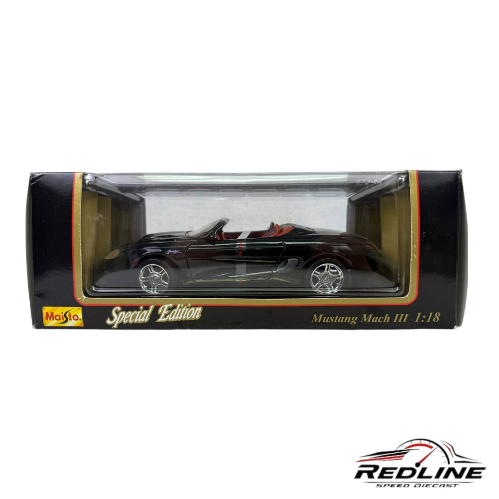 🇺🇸🇺🇸Maisto Special Edition Ford Mustang Mach III Black 1:18 LN🇺🇸🇺🇸