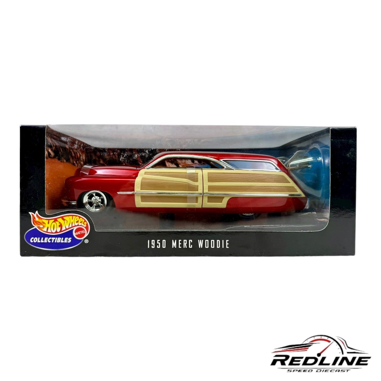 🔥🔥🔥Hot Wheels  Collectibles 1950 Merc Woodie 1:18 TV🔥🔥🔥