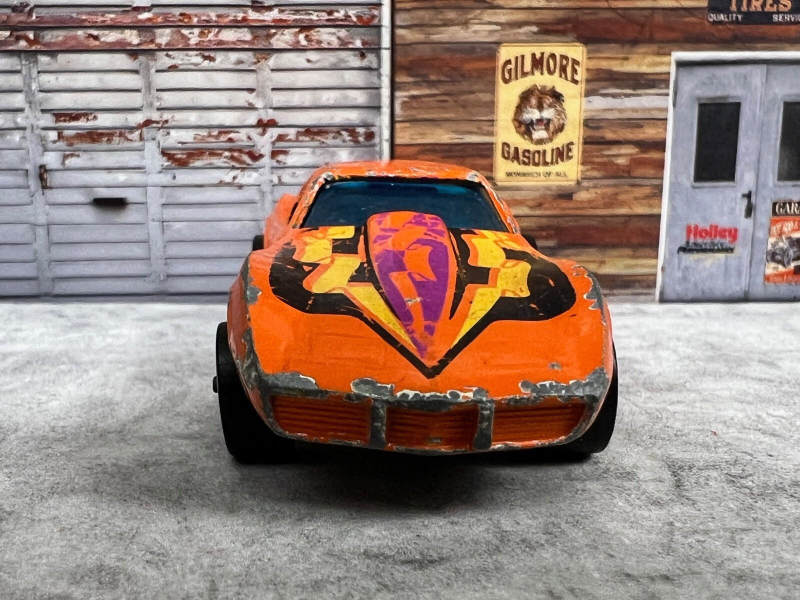 🔥🔥🔥Hot Wheels 1975 Flying Colors Corvette Stingray Orange Hong Kong C15🔥🔥🔥