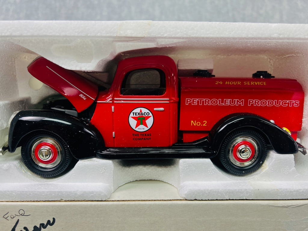🔥Golden Wheel Die Cast 1940 Ford Texaco Gas Oil Tanker Truck,NEW IN BOX! MINT🔥