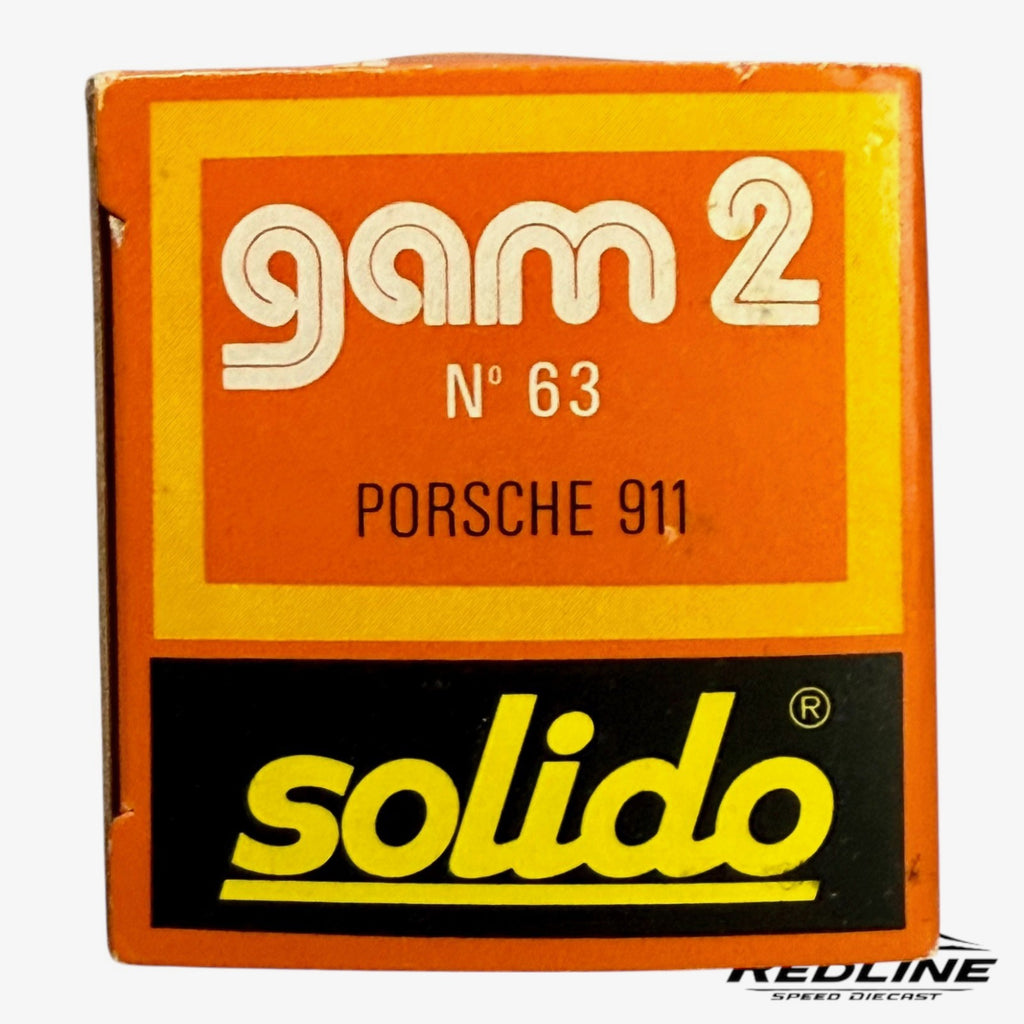 🇩🇪🇩🇪🇩🇪 Solido Porsche 911 Turbo Orange  1/43 Scale🇩🇪🇩🇪🇩🇪