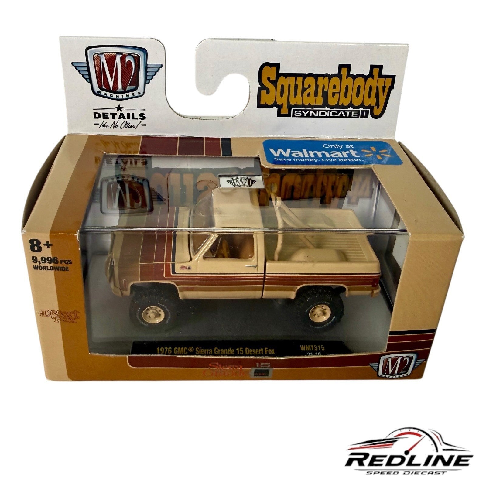M2 Machines Squarebody Syndicate 1976 GMC Sierra Grande 15 Desert Fox WMTS15 H15