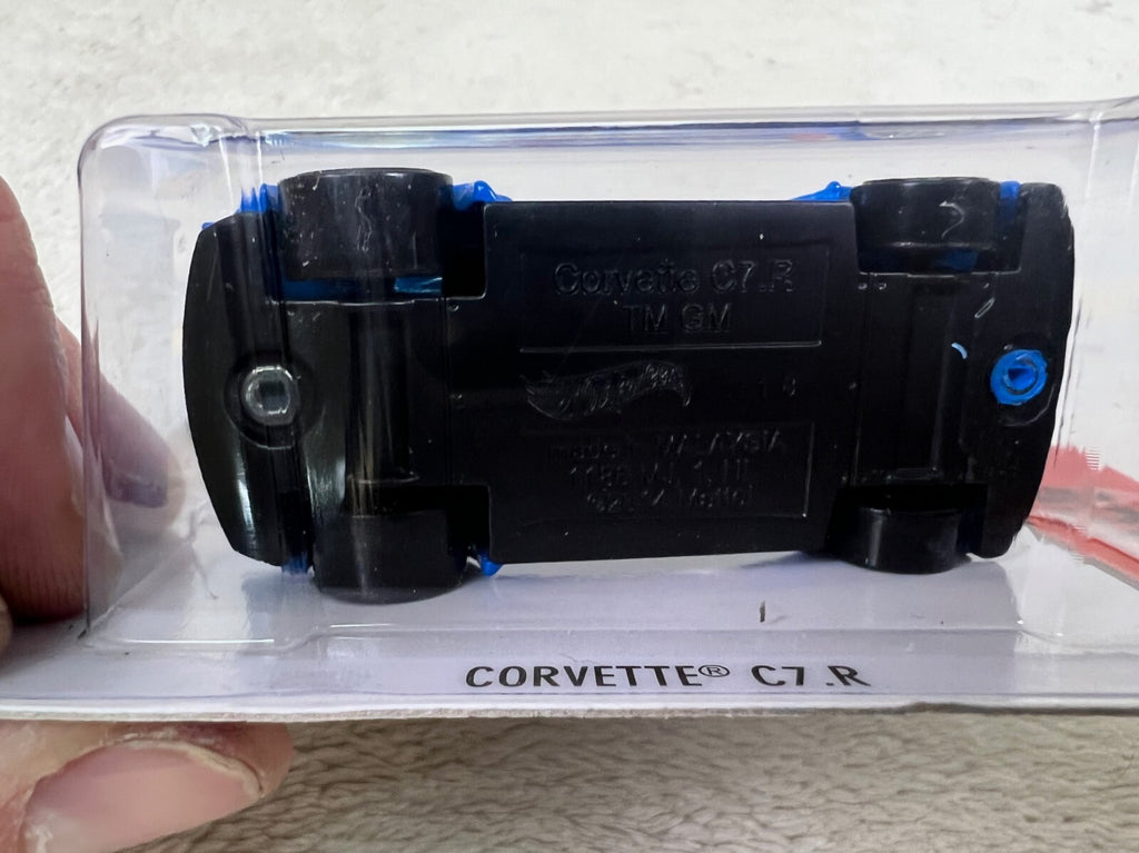 🏁🏁🏁🏁 Hot Wheels CORVETTE C7.R Blue 155/250 World Race HW12🏁🏁🏁🏁