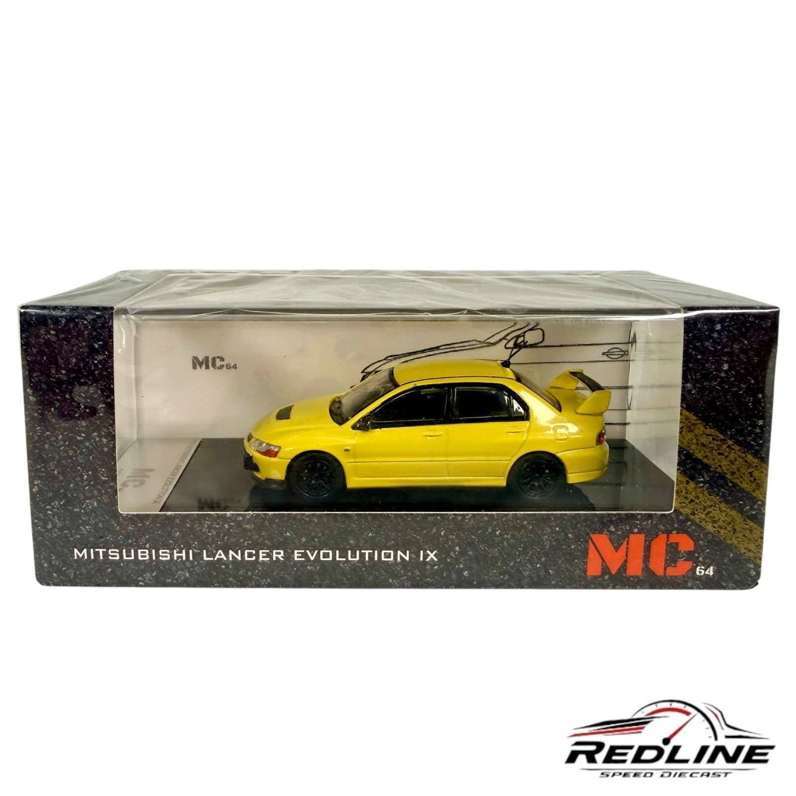 🎌🎌MC64 Mitsubishi Lancer Evolution IX Yellow 1:64 H3🎌🎌