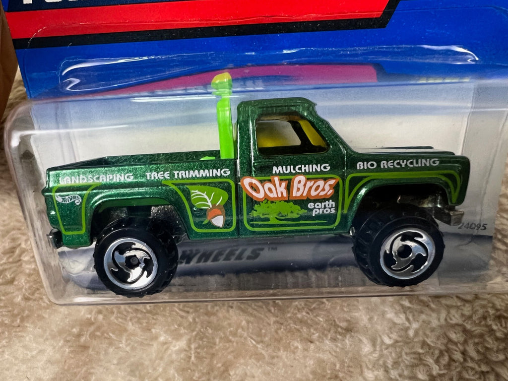 🔥🔥🔥🔥Hot Wheels #1081 Power Plower Green Pickup Truck HW05🔥🔥🔥🔥