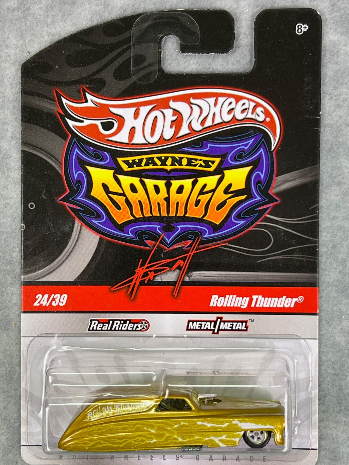 🇺🇸🇺🇸🇺🇸Hot Wheels Wayne's Garage Rolling Thunder Gold H28🇺🇸🇺🇸🇺🇸