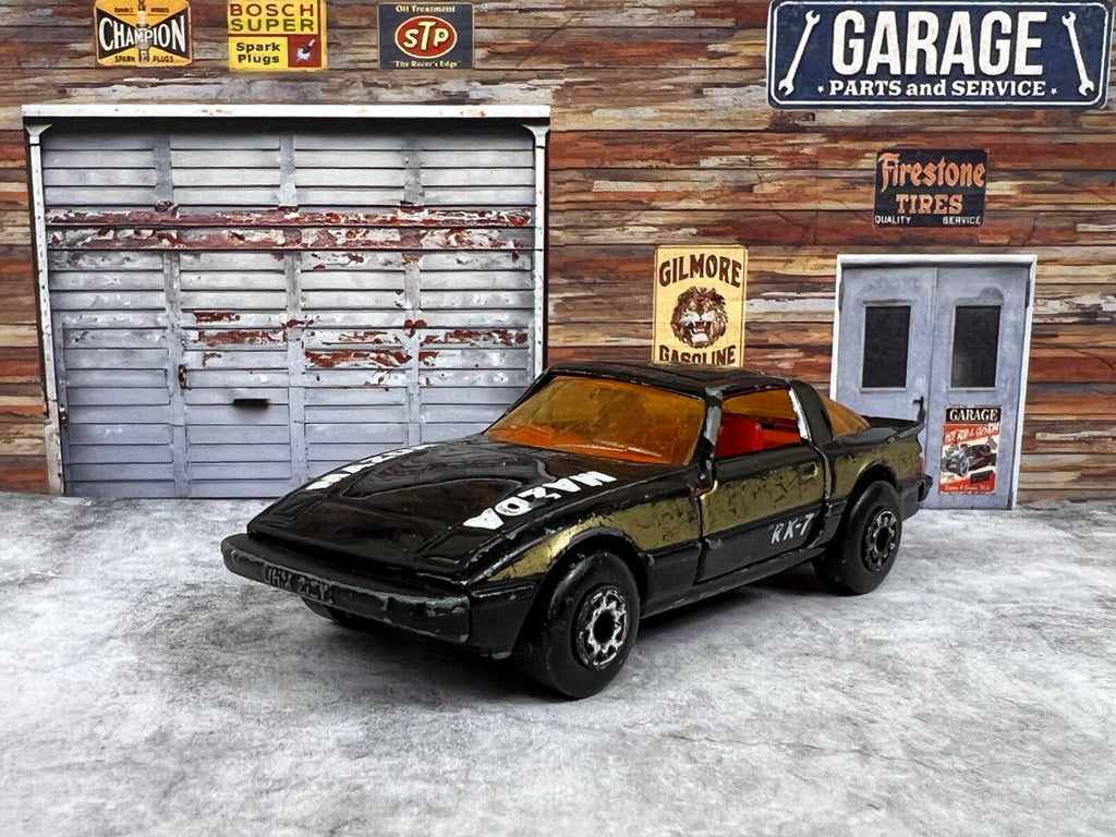 🔥🔥🔥Matchbox Lesney Superfast Mazda RX-7 Black & Gold Macau 1979 C9🔥🔥🔥