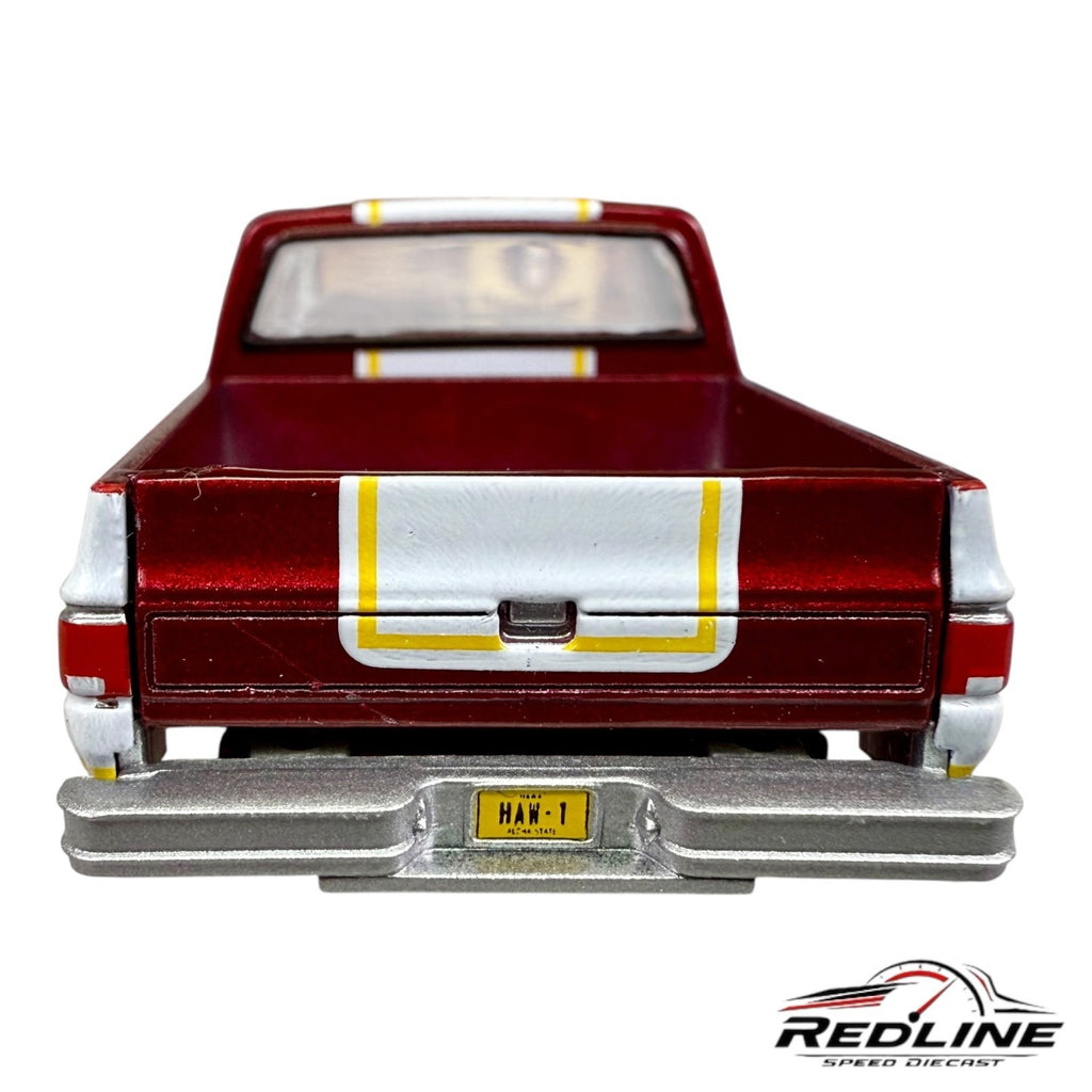 🇺🇸Auto World ULTRA RED CHASE Hawaiian Silverado Red & White LOOSE C15🇺🇸