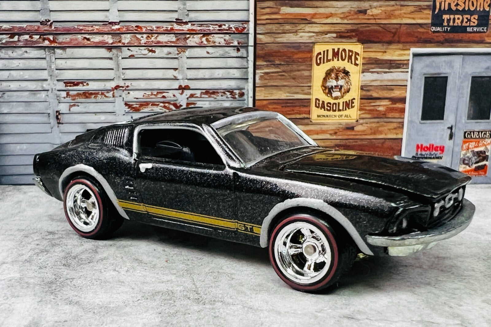🇺🇸Hot Wheels Phil’s Garage ‘70 Chevelle SS  Black With Gold Wheels C23🇺🇸