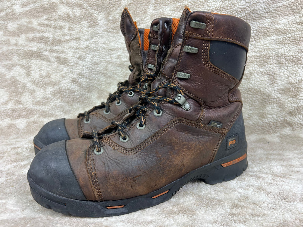 🥾Timberland PRO Men's 8" Endurance 52561 Steel Toe Work Boot Brown Size 11.5M🥾