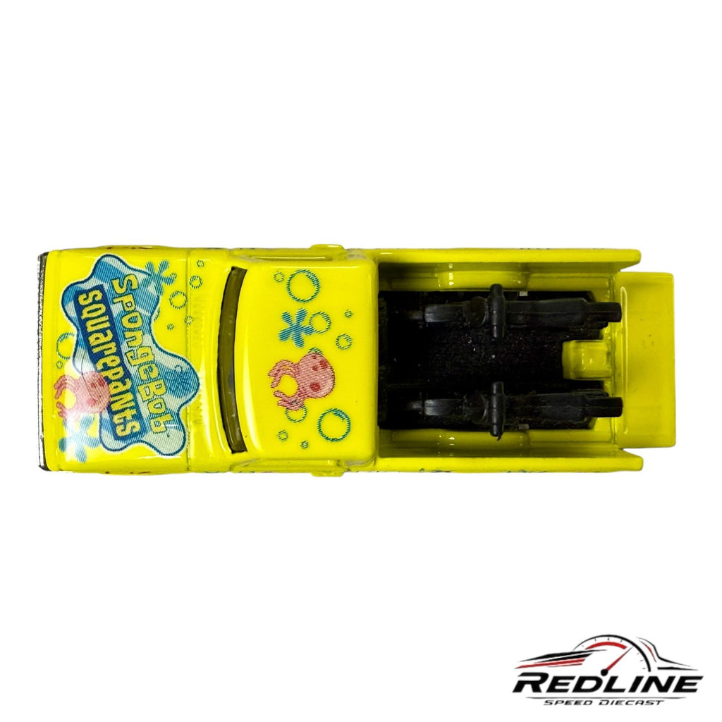 🇺🇸🇺🇸Hot Wheels Texas Drive 'em CUSTOM Sponge Bob Yellow LOOSE 🇺🇸🇺🇸
