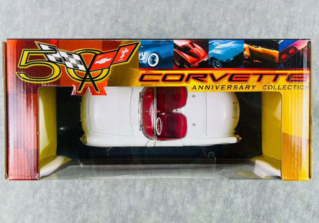 🇺🇸🇺🇸ERTL American Muscle 1953 Corvette 50th Anniversary White 1:18🇺🇸🇺🇸