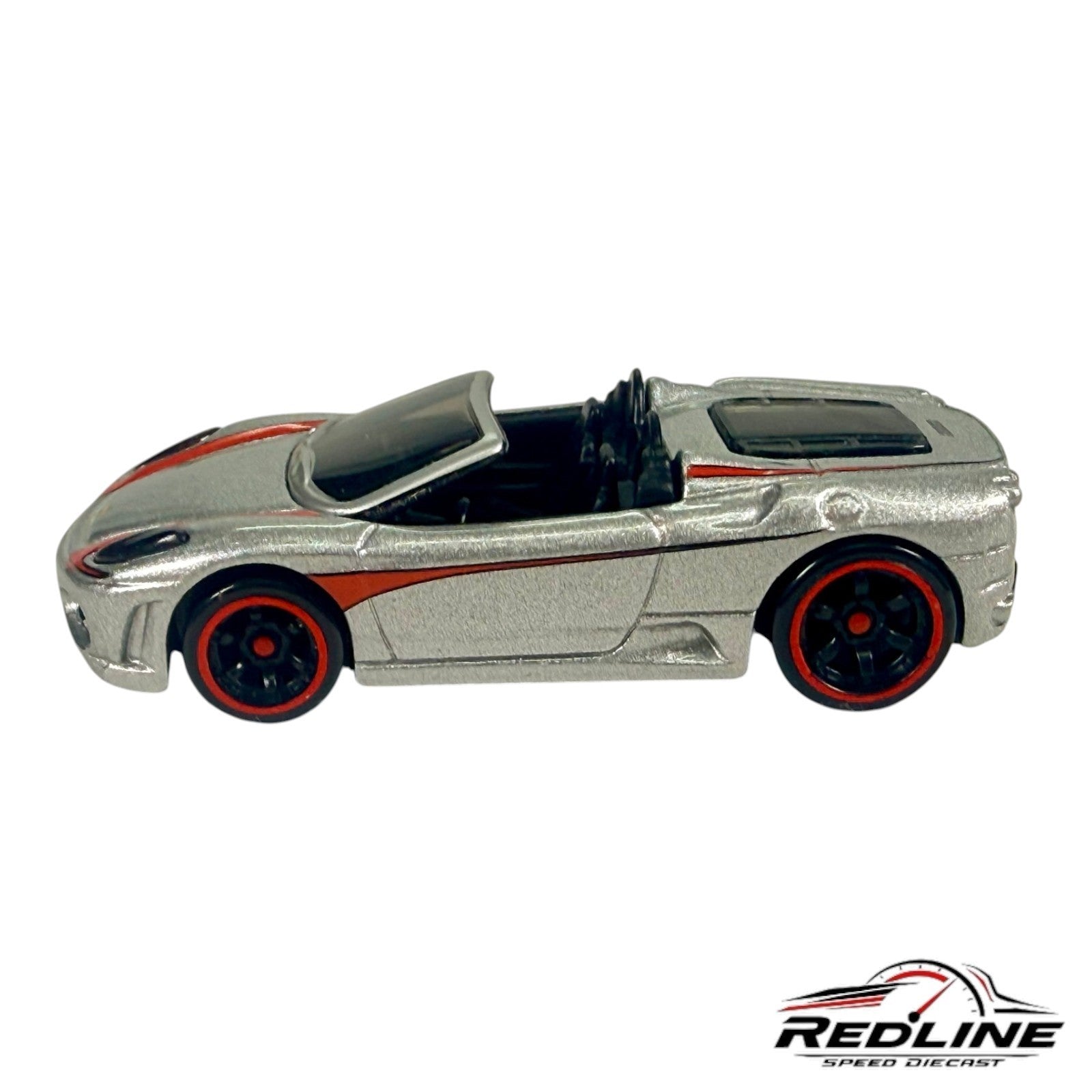 🇮🇹Hot Wheels Ferrari Racer Ferrari F430 Spider Silver LOOSE 1:64 H6🇮🇹