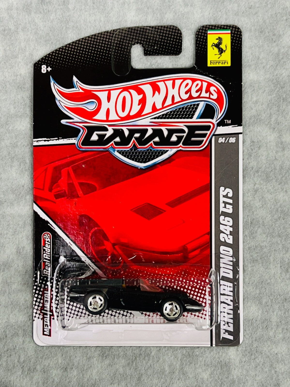 🇮🇹🇮🇹🇮🇹Hot Wheels Garage Black Ferrari Dino 246 GTS 4/6 HW22🇮🇹🇮🇹🇮🇹