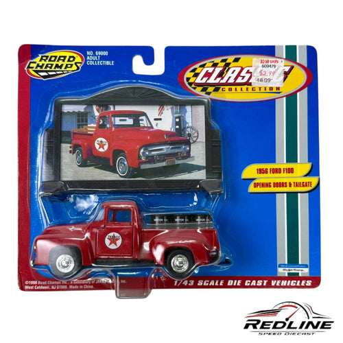 Road Champs 1:43 Classic Scenes Texaco Gas Red 1956 Ford F-100 Pickup Truck A3