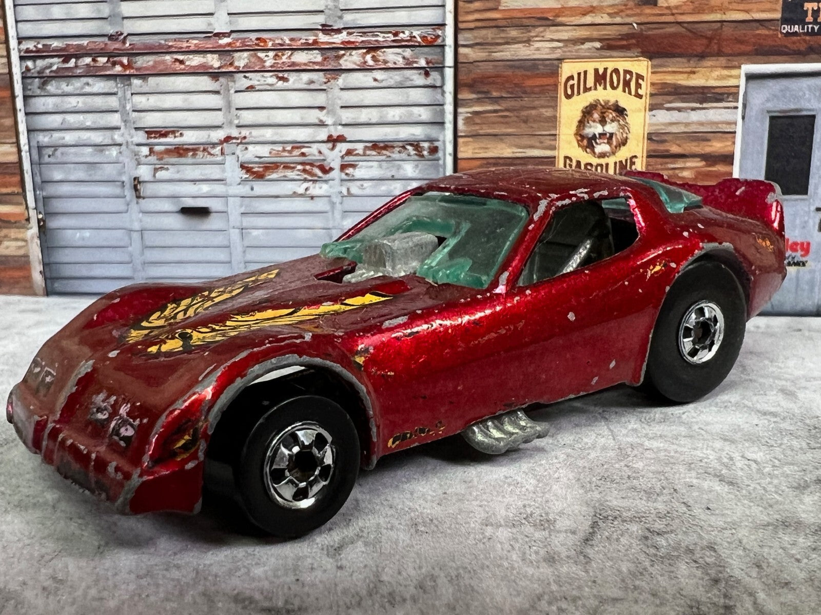 🔥1977 Hot Wheels Metallic Red Pontiac Trans Am Firebird Funny Car Dragster C3🔥