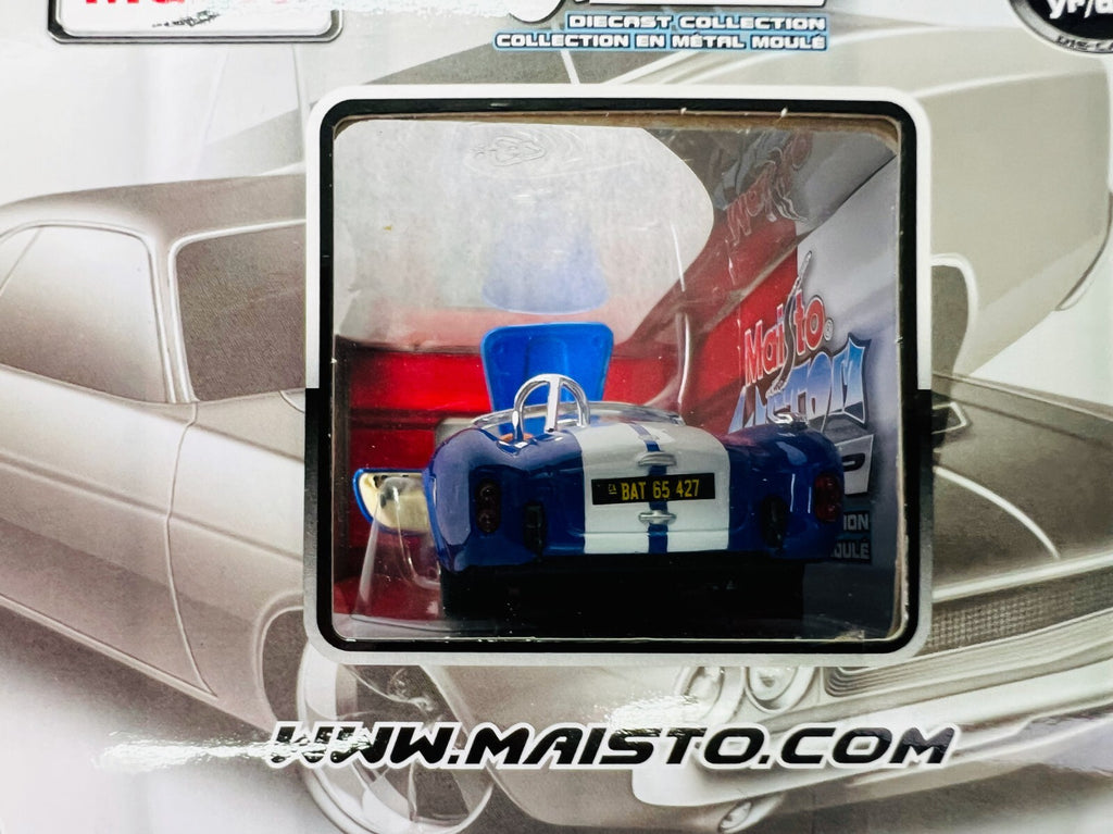 🏁🏁Maisto 1965 Shelby Cobra 427 Blue 1/24 Scale Custom Shop🏁🏁