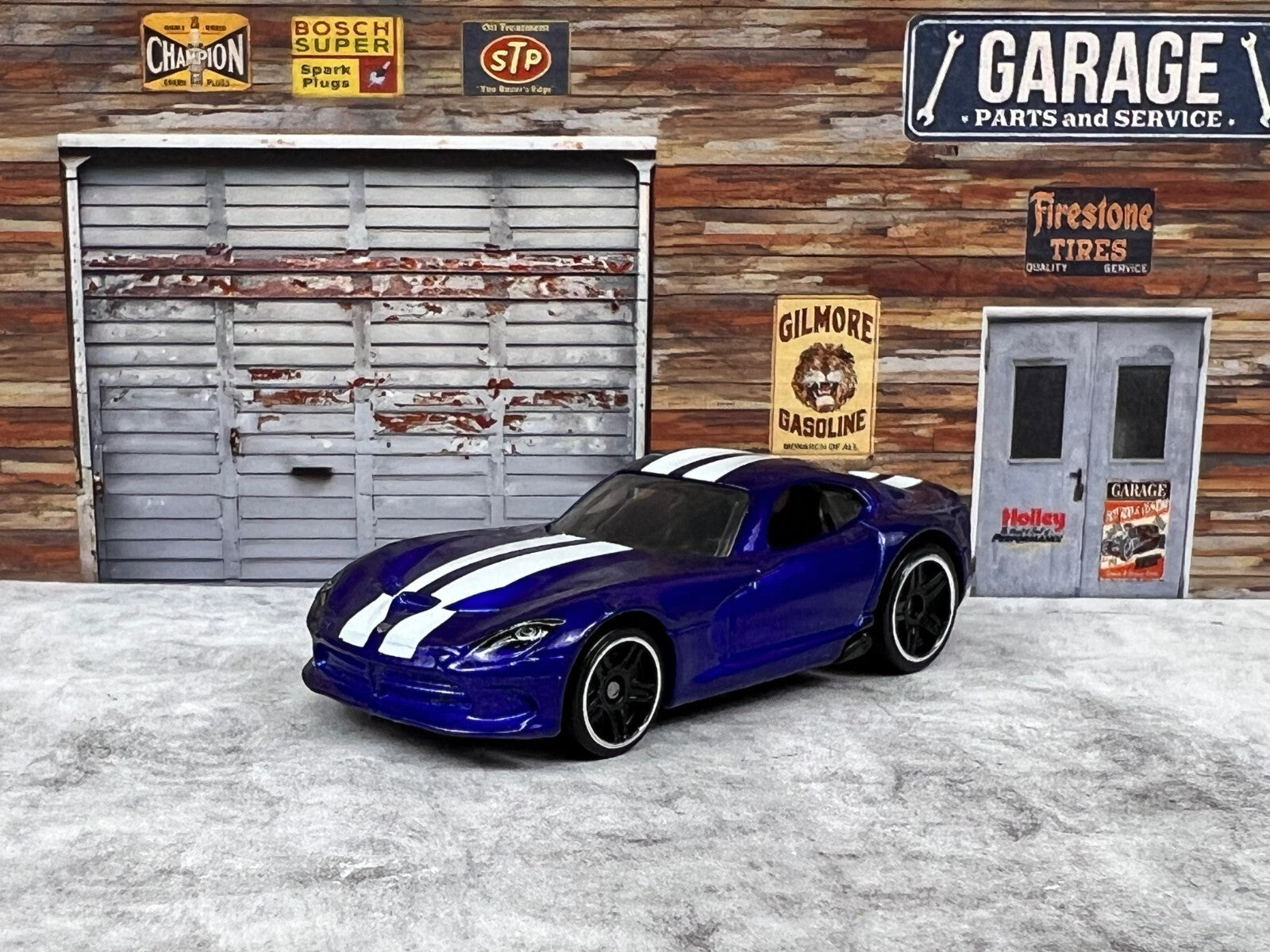🇺🇸🇺🇸2016 Mattel Hot Wheels Dodge Viper Blue  Diecast Car 🇺🇸🇺🇸
