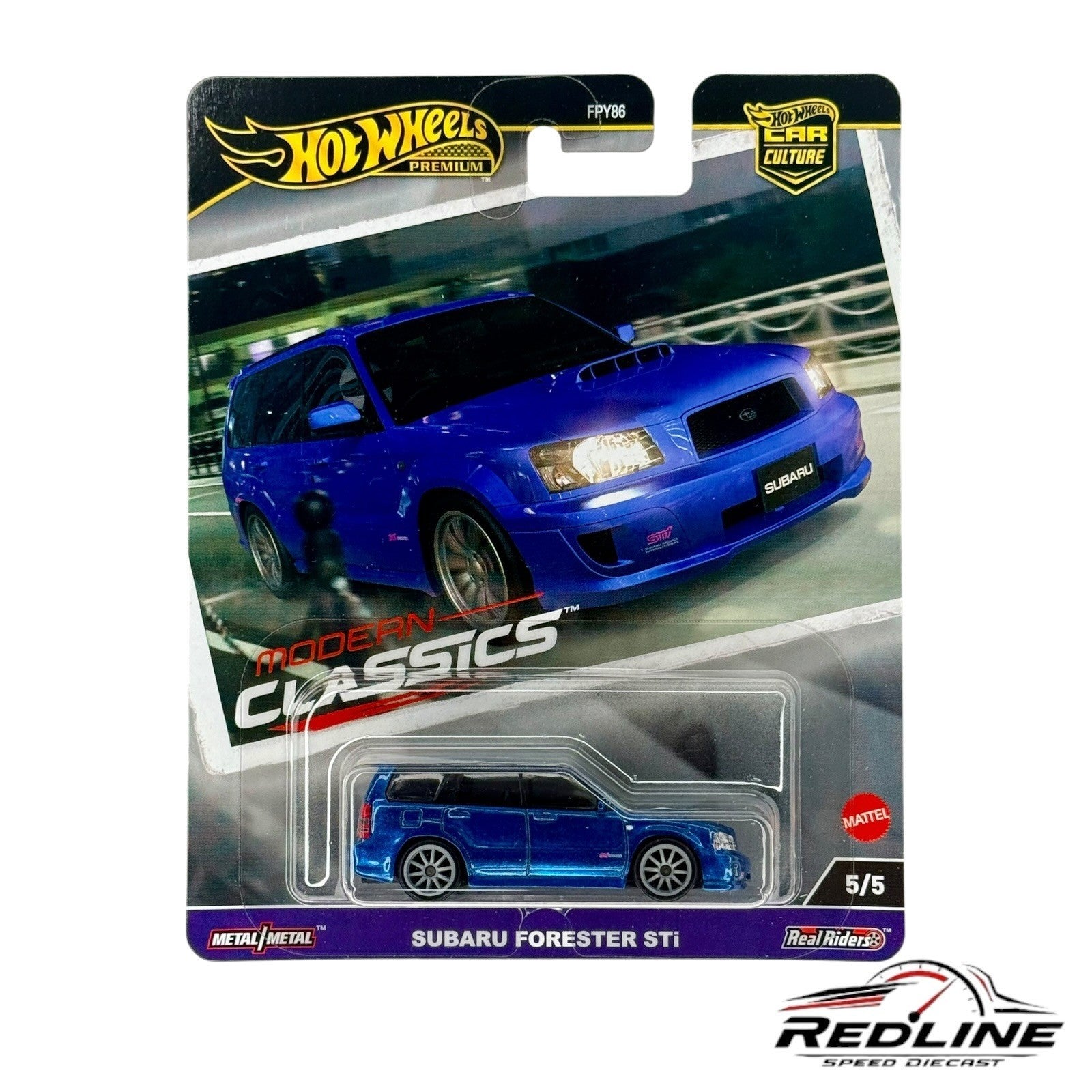 🎌Hot Wheels Premium Car Culture  Modern Classics Subaru Forester STi H17🎌