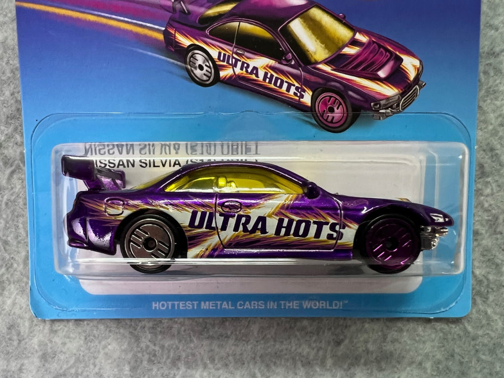 🎌🎌🎌 Hot Wheels Ultra Hots Nissan Silvia (s14) Drift Purple H24🎌🎌🎌