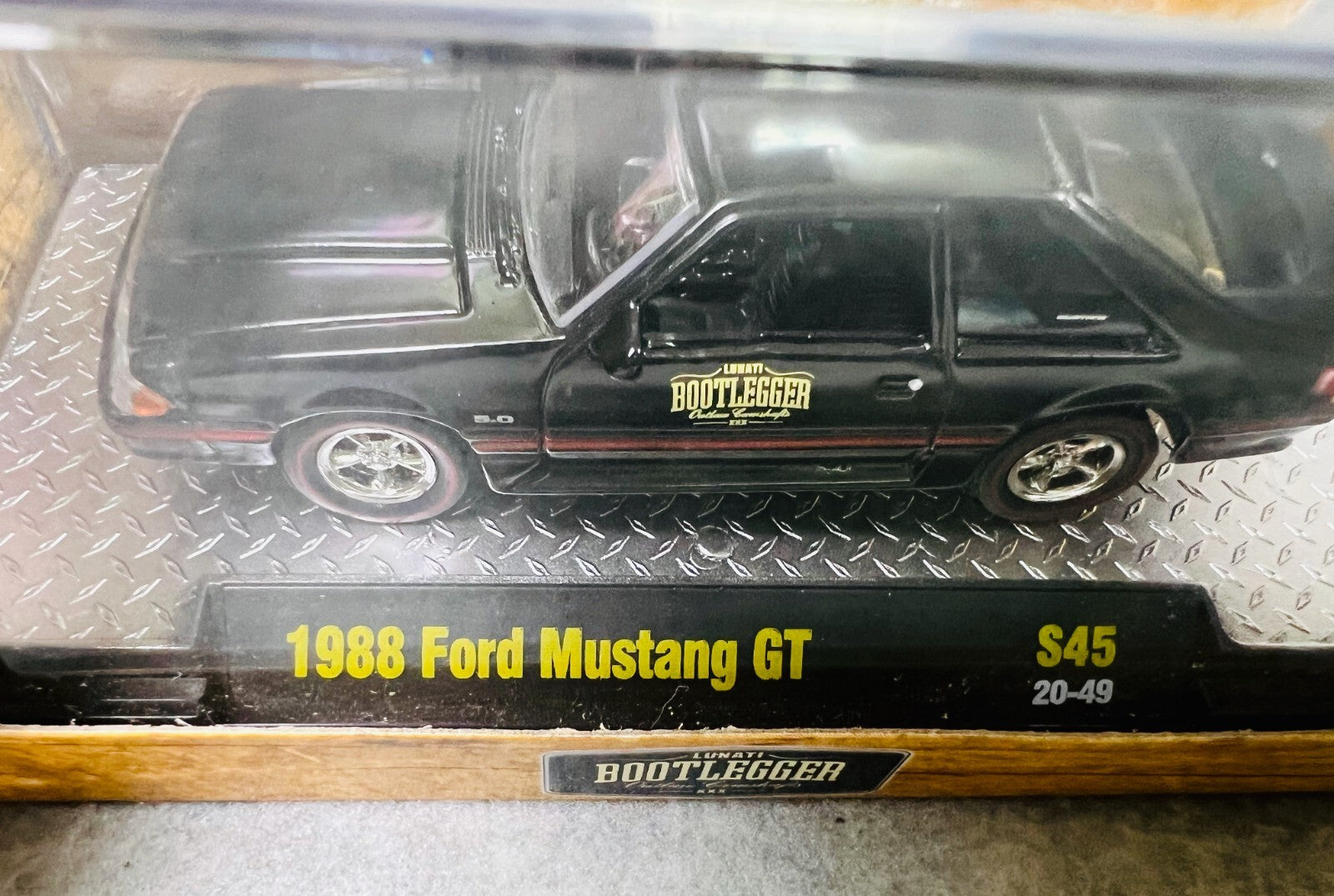 🇺🇸🇺🇸M2 Machines Lunati Bootlegger 1988 Ford Mustang GT BLACK H9🇺🇸🇺🇸