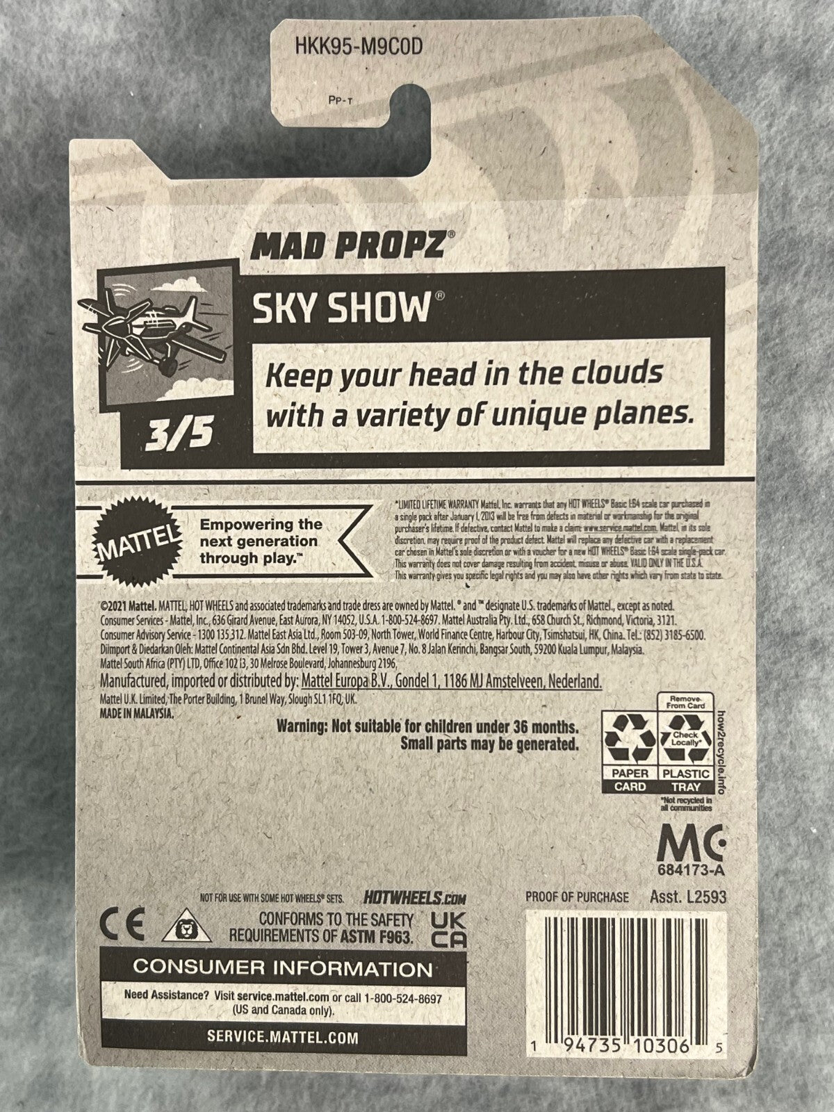 🔥🔥🔥 Hot Wheels Treasure Hunt Mad Propz Sky Show HW21🔥🔥🔥
