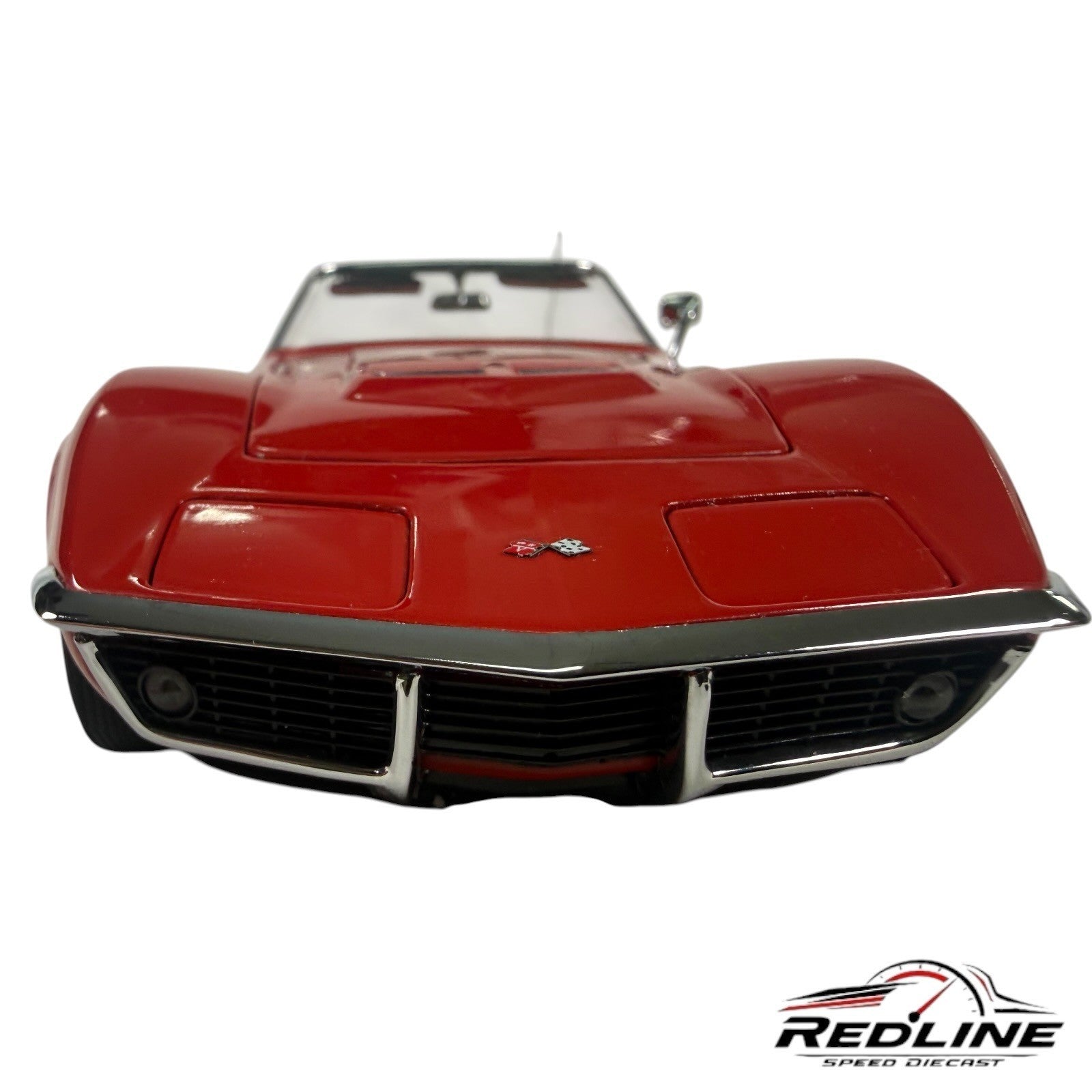 🔥Danbury MINT 1969 Chevrolet Corvette Convertible Limited Edition Red 1:24 D1🔥