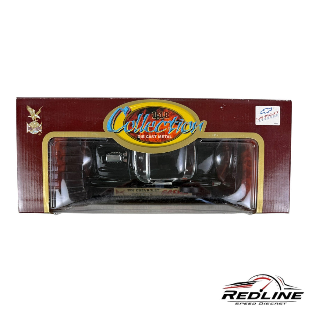 🇺🇸🇺🇸Road Legends 1957  Chevrolet CORVETTE GASSER Black 1:18 LN🇺🇸🇺🇸