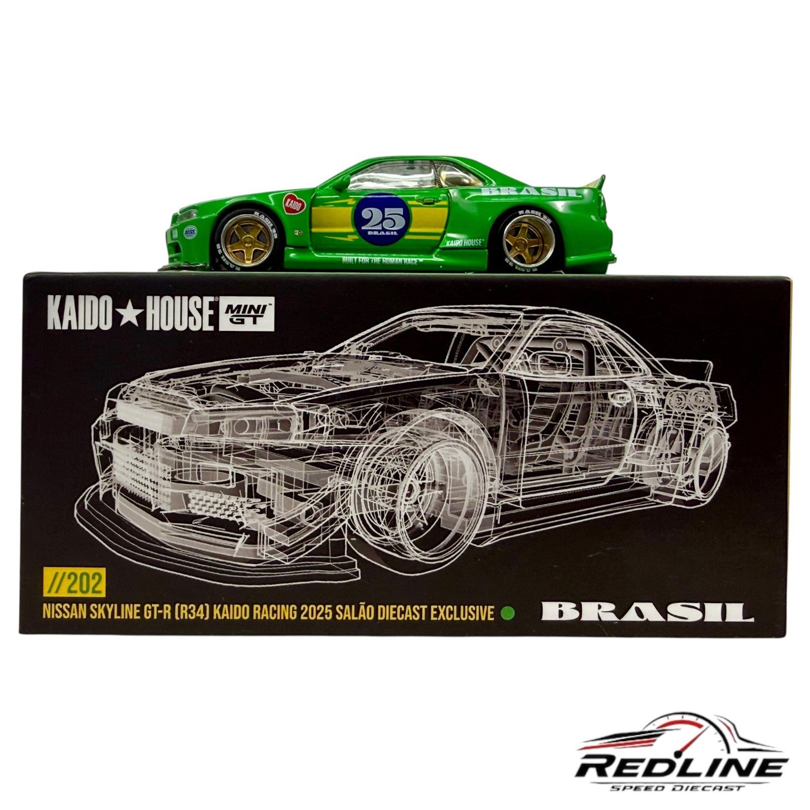 🇧🇷Kaido House Nissan Skyline GT-R R34 Salão Exclusive Brazil 2025 H36🇧🇷