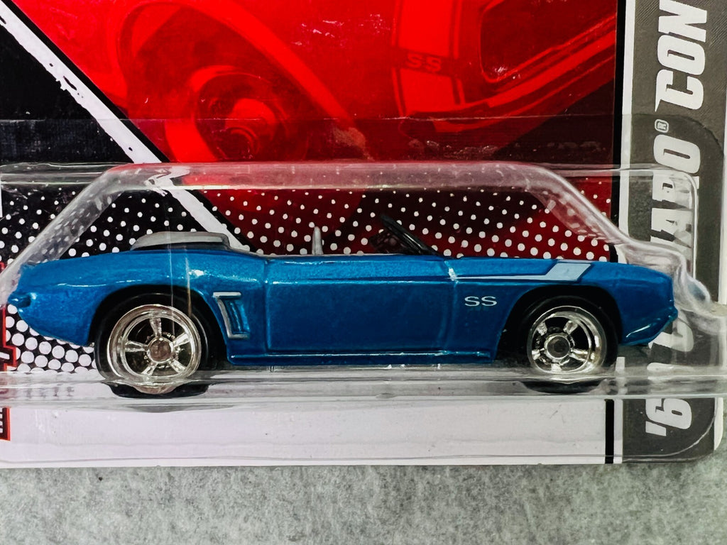 🇺🇸🇺🇸Hot wheel Garage '69 Camaro Convertible Blue  14/22 H31🇺🇸🇺🇸