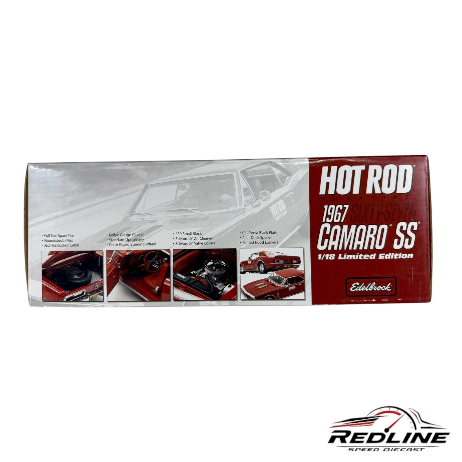 🇺🇸 Exact Detail  1967 Chevy Camaro SS Red 67 Hot Rod Magazine Test Car 1:18 C3