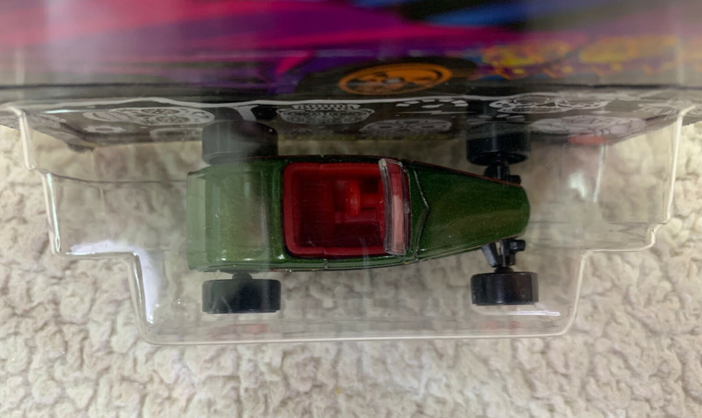 *Hot Wheels '33 FORD LO BOY Green #1 Halloween Day of The Dead New On Card HW06*