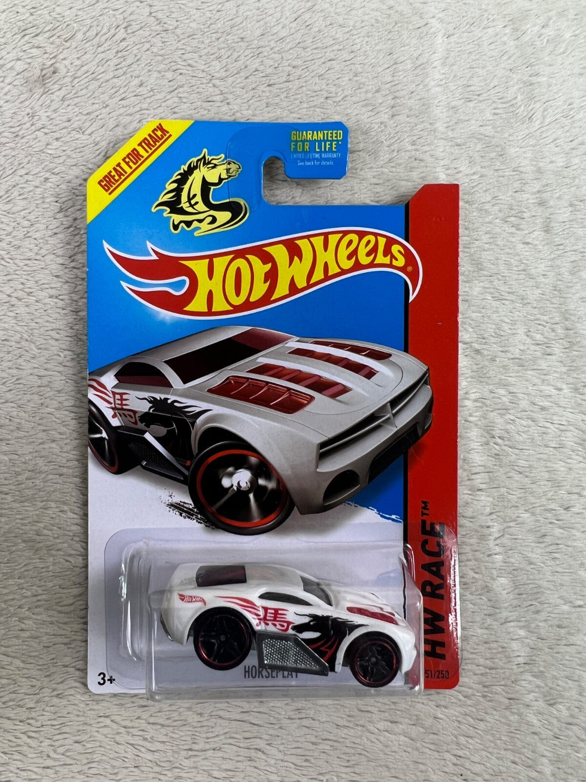 🔥🔥🔥🔥 Hot Wheels #151/250 HW Race-Thrill Racers HORSEPLAY White HW12🔥🔥🔥🔥