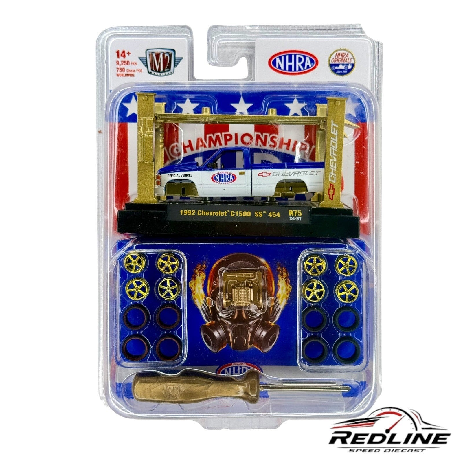 🇺🇸M2 Machines Model Kit 1992 Chevrolet C1500 SS 454 NHRA CHASE R75 H31🇺🇸