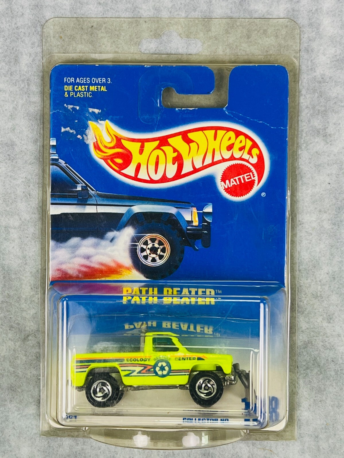 🇺🇸Hot Wheels Path Beater Col. #198 Razor Hub Wheels W/Snow Plow H11🇺🇸