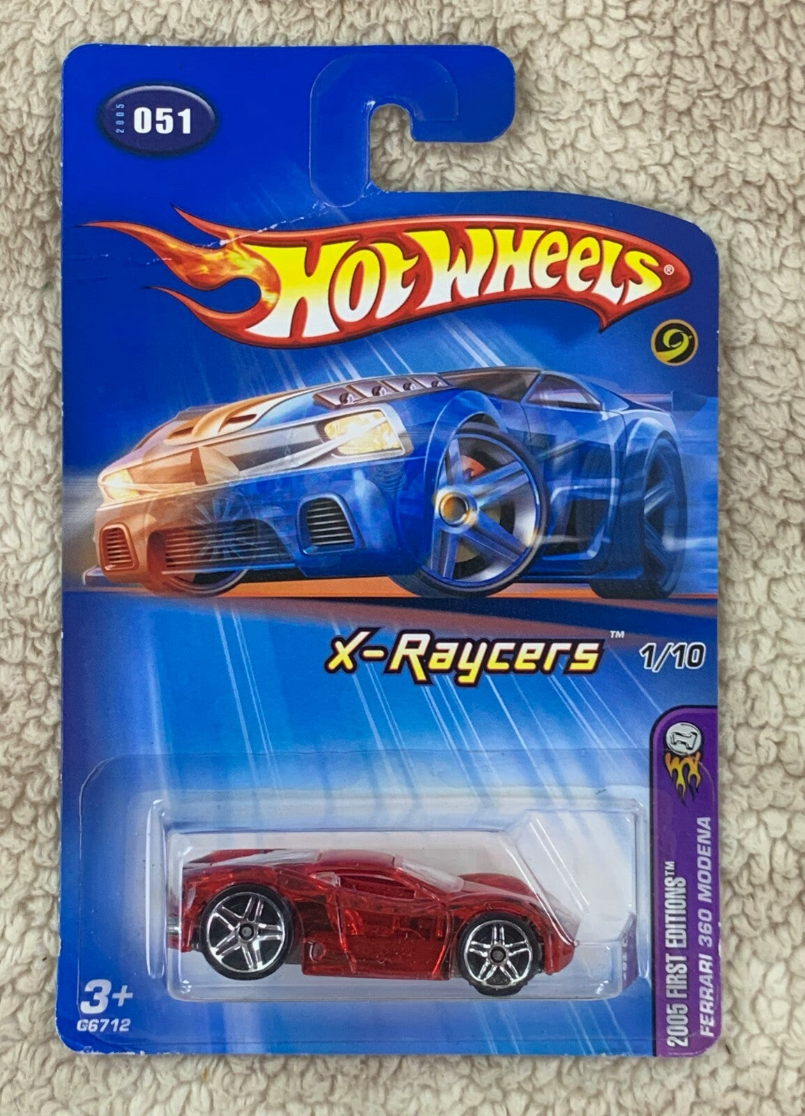 *****2005 First Editions  X-Raycers HOT WHEELS FERRARI 360 MODENA #051 HW05*****